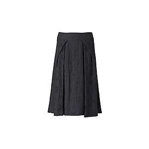  Charcoal jacquard linen skirt 