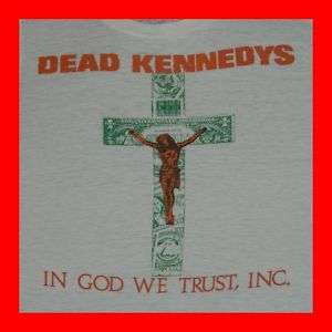 1981 DEAD KENNEDYS PAPER THIN VTG T SHIRT black flag  