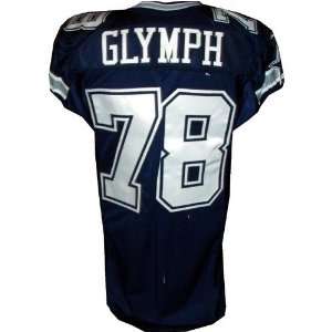  Junior Glymph #78 Cowboys Game Issued Navy Jersey (Tagged 
