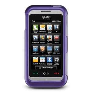  LG ARENA GT950 Rubber Snap On Cover Case (Purple) Cell 