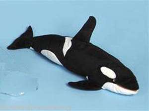 Large Killer Whale Sunny Hand Puppet Stuffed Toy Plush  