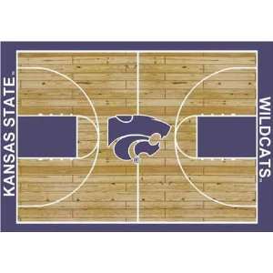  NCAA Home Court Rug   Kansas State Wildcats Sports 