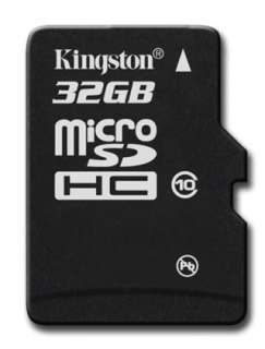 Kingston 32GB 32G micro SD microSDHC SDHC TF Flash Memory Card Class 