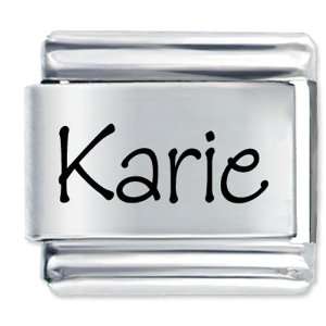  Name Karie Italian Charms Bracelet Link Pugster Jewelry