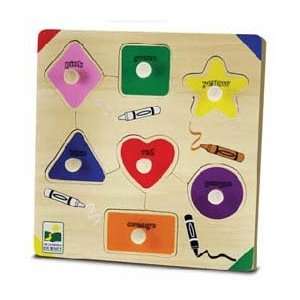 com LEARNING JOURNEY LIFT & DISCOVER 10MM WOOD PUZZLECOLORS & SHAPES 