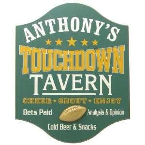  Touchdown Tavern Personalized Pub Sign