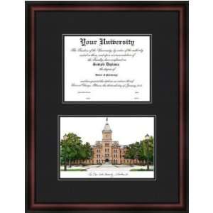 Ohio State University Diplomate Diploma Frame & Lithograph  