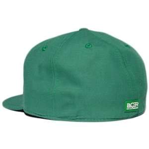  Boston Celtics Lacer Flat Brim Fitted Hat (Green/White 