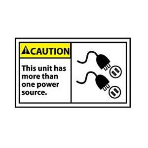   Labels   Caution This Unit Has More Than One Power Source Industrial
