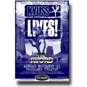  Kyuss Poster   Concert Flyer   Lives   PDX Nov 11 