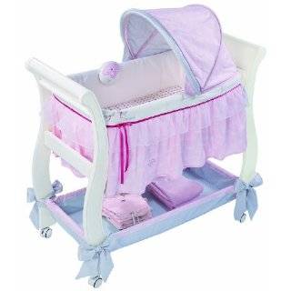   Infant Mothes Touch Soothing Bassinet, Pink/White, 0 4 Months Baby