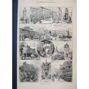   1877 Ahr Valley Germany Sketches Rech Bridge Bunte Kuh