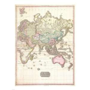  1818 Pinkerton Map of the Eastern Hemisphere Poster (18.00 