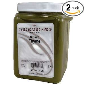 Colorado Spice Thyme, Ground, 16 Ounce Jars (Pack of 2)  