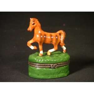 Galloping Horse Pony Equestrian Trinket Box phb