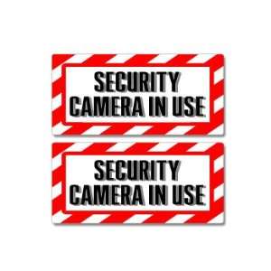 Security Camera In Use Sign   Alert Warning   Set of 2   Window 