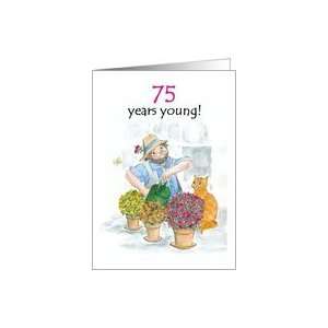  75th Birthday Card for a Man   Jolly Gardener Card Toys & Games