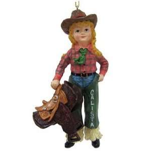  Cowgirl Christmas Ornament