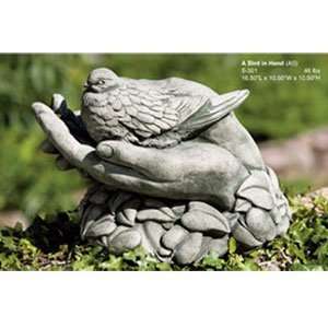  Campania Cast Stone Statue   A Bird In Hand   Finished 