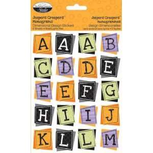  Jeepers Creepers Dimensional Stickers Alphabet