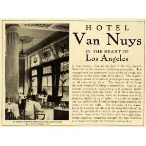  1912 Ad Hotel Van Nuys Los Angeles California Lodging 