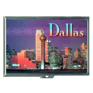  Dallas Texas Skyline Beautiful ID Holder, Cigarette Case 
