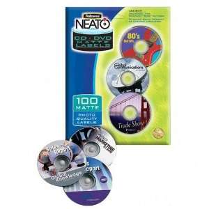  CD/DVD Labels Photo Quality Matte Finish 100pcs 