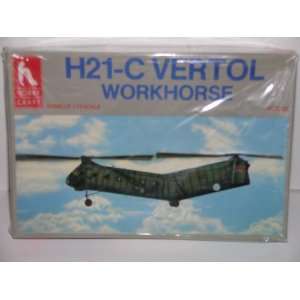   Army H21 C Vertol Helicopter Plastic Model Kit 