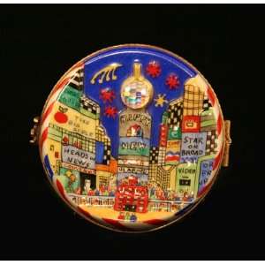  Happy New Year Ny Times Square French Limoges Box