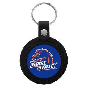   State Broncos NCAA Classic Logo Leather Key Tag