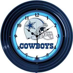  Dallas Cowboys Neon Clock