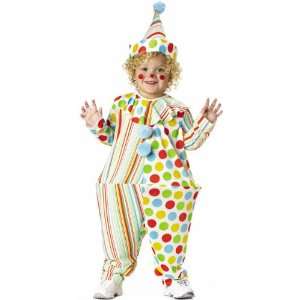  Childs Toddler Hooped Circus Clown Costume (2 4T) Toys & Games