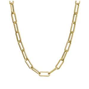   Reese Eileen Matte Gold Chain Link Necklace Towne and Reese Jewelry