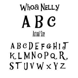  #0281 Whoa Nelly   Complete Set Letters 1 1/4 tall MSRP $ 