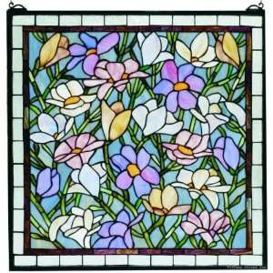  Sugar Magnolia Tiffany Stained Glass Window Panel 22 