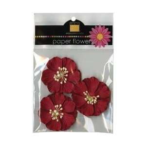   Paper Flowers 3/Pkg   Wild Rose 2 Crimson Arts, Crafts & Sewing