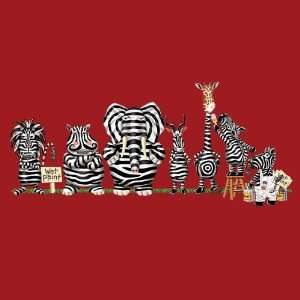  Mens Painting Zebras T Shirt 