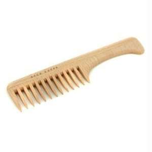 Wooden Comb with Handle Coarse Teeth   1pcs