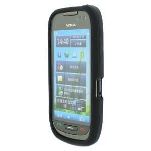  Celicious Black Soft Silicone Skin Case for Nokia C7 