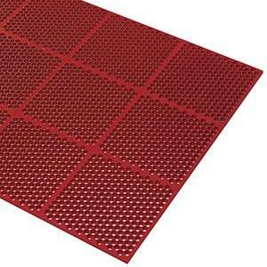   Red Rubber Anti Fatigue Mat 3 x 4   9/16 Thick