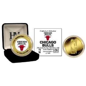  Chicago Bulls 24Kt Gold And Color Team Coin Everything 