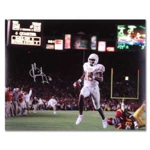  Vince Young Signed Texas Rose Bowl vs. USC TD 16x20 
