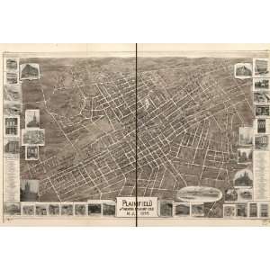  1899 map of Plainfield, New Jersey