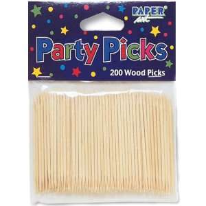 Party Picks 2 1/2 200/Pkg   Wood