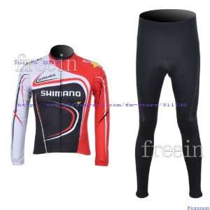 winter 2011 shi long sleeve fleece cycling jerseys and pants set 
