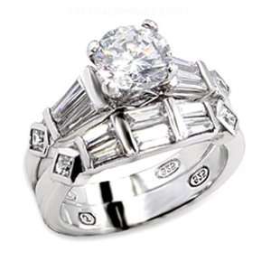  Jewelry   Clear CZ Wedding Ring SZ 9 Jewelry