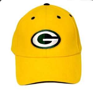 NFL GREEN BAY PACKERS YELLOW COTTON OSFA HAT CAP NEW  