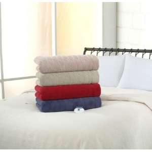 Soft Heat® Triple Rib Electric Heated Blanket   King  