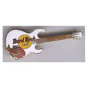  Hard Rock Cafe Pin 1273 Boston White Guitar with Red 