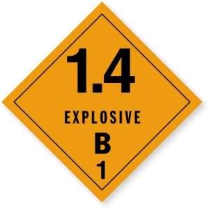    Explosive 1.4B Coated Paper Label, 4 x 4